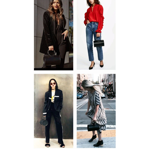 FUTURE GLORY margaux leather duffle crossbody handbag travel goop fave! bag $495 - Picture 4 of 15